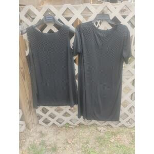 Vintage Plus Size Womens 18W 3 Piece Dress Suit Polka Dot Career Everyday Office